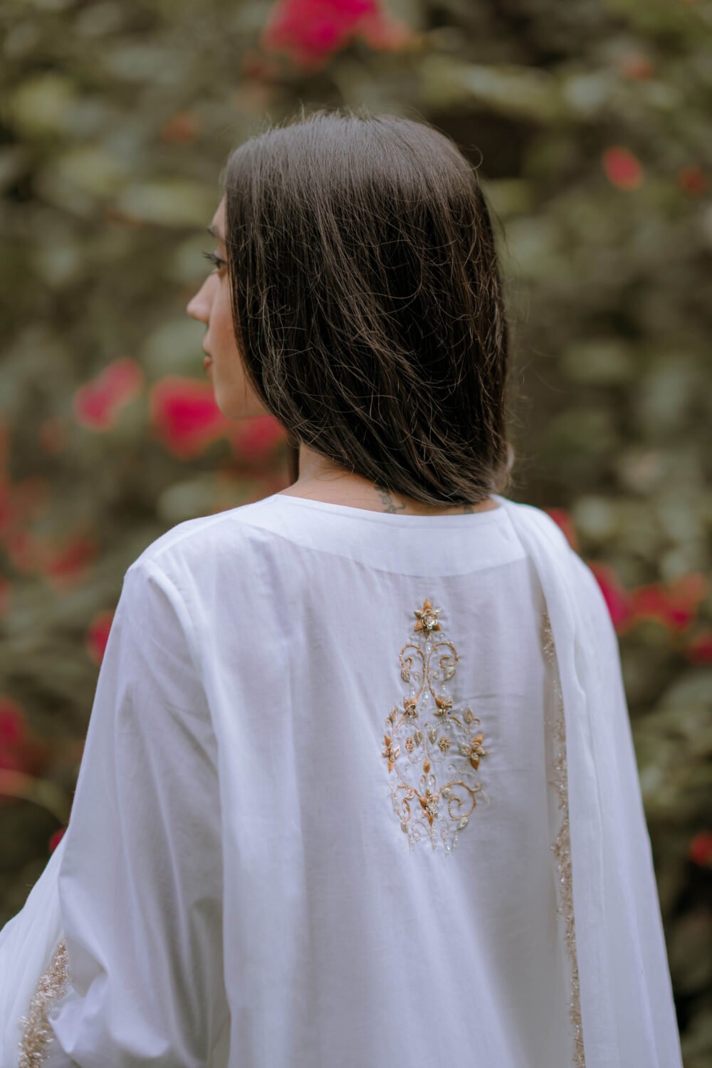 Elegant handwoven cotton kurta